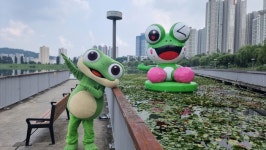 수원 원천호수에 초대형 수원이가 떴다!