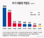 차기 대통령 적합도…이재명 35.6% 한동훈 27.2% 오세훈 6.3% [데일리안 여론조사]