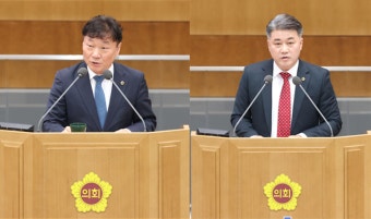 경기도의회 여야 대표 의원 연설 민주는 尹, 국힘은 김동연 비판