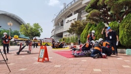 경기도북부소방재난본부, 사상자 구급대응훈련…17개 기관 참여