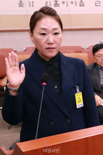 '명태균 폭로' 강혜경, 국감 증인 출석