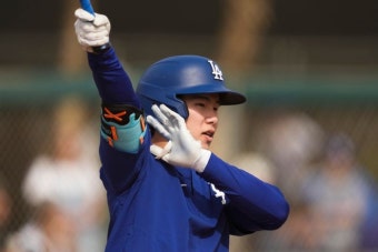 다저스 김혜성, MLB 시범경기 데뷔전서 1볼넷