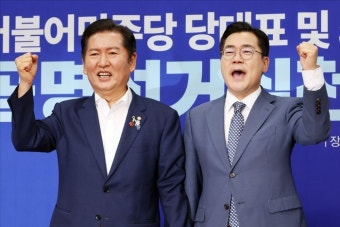 '질 수 없다'…정청래·박찬대, 최고조 치닫는 명심·선명성 경쟁
