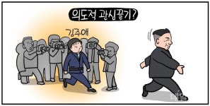 김정은, 중국 방문에 김주애 대동… 후계자 공식화 의도? [데일리안 시사만평]