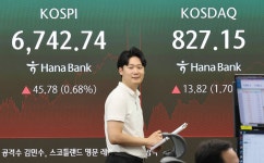 외국인 3.8조 팔자에도…코스피 6740선 강보합 [시황]