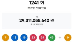 1241회 로또 1등 당첨번호 '7·13·16·23·24·43'번…1등 당첨지역 어디?