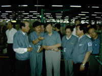 中 마개주임, 한국타이어 가흥공장 방문