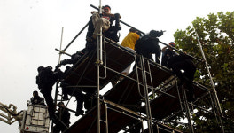 <속보> 하이텍 철탑 농성자 4인 전원 연행