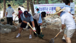 강남세무서 수해복구 감사합니다