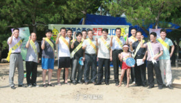 순천세무서, '율포 해수욕장'에서 세정홍보활동 전개