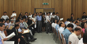 [세무사회 임시총회]입석까지 가득 참여열기 후끈