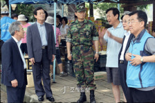 역삼·삼성·서초세무서, 우면산 인근 수해피해지역 위문