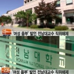여성 음부 발언 전남대 교수 직위 해제…재발 방지 교육 강화