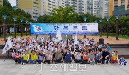  [포토] 사하구 다대2동, 청소년들의 광복 행진 물결 이어