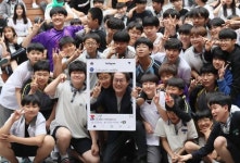  [포토] 스승의 날 행사에 신현중학교 방문한 조희연