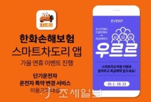 한화손보, ‘스마트차도리 앱’ 가을 연휴 이벤트 진행