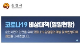 순천서 20대 여성 코로나19 3차 검사
