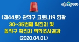 관악구청 코로나19 30~35번째 확진자 동선 공개