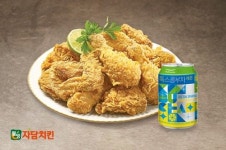 자담치킨, 풀무원 톡스콤부차 치킨세트 출시