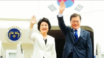 한미정상회담 길 오른 文 대통령