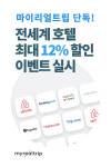 마이리얼트립, ‘전 세계 호텔 최대 12% 할인’ 단독 제휴 이벤트