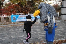 안산 마스코트 단원이, 수험생들 웃게 하다