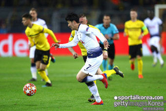 [UCL 16강] '손흥민 71분-케인 골' 토트넘, 도르트문트에 1-0 승...8강 진출