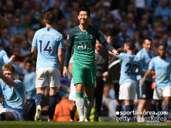 [EPL 35R] '포든 골' 맨시티, 토트넘 1-0 꺾고 1위 탈환...손흥민 FT