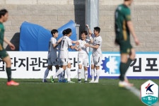 [K리그2 11R] ‘윤민호 골’ 김포, 안산과 1-1 무… 6위 도약