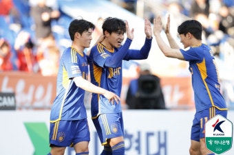 [K리그1 7R] ‘주민규-이동경 또 터진’ 울산, 강원 4-0 완파... 2연승 질주
