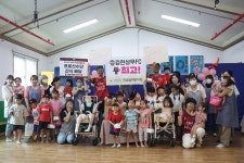 김천 선수들의 간식 배달, 사회공헌활동 전개... 한국도로공사와 어린이집 방문