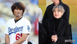'박찬호와 BTS 슈가 973억 투자' 애슬레틱스 홈경기에 엔믹스 떴다...설윤 시구에 열기 UP