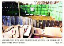무허가 배드민턴장에 서울 야산 ‘흉물’로…지방선거 앞둬 철거도 ‘쩔쩔’