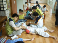 부산지역 ROTC회원들，3년째 장애아동돕기