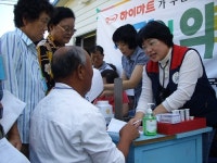 전남 장성 북일교회서 열린 사랑의 의료봉사