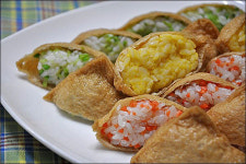 [끼니 UP!] (292-금요일) ♪  눈과 입이 즐거워지는 삼색유부초밥