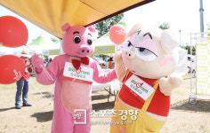 [스포츠경향 포토]‘2015 봄 코카프’ 캠핑에는 따지지 말고 도드람포크!