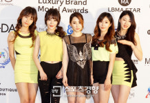 [스포츠경향 포토]‘2015 럭셔리브랜드모델어워즈’ 써니데이즈, ‘상 받으러 왔어요~’