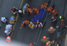 강남 철거현장 붕괴 사고 모습보니…