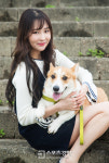 [스경포토] 리브하이 신아와 반려견 아누