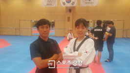 남다른 등장 ‘태권소녀’ 강보라 아버지의 응원 “매 경기 후회없이”