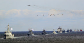 제주서 국제관함식 해상사열…美 항모 등 국내외 함정 39척 참가