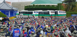 현대중공업 법인분할 주총, 노사 이견