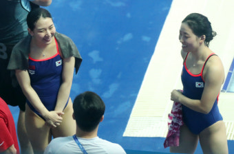 조은비-김수지, 한국 다이빙 사상 최초 세계선수권 여자 3m 싱크로나이즈드 결승행 [광주세계수영]