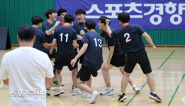 [스경포토] [경기도교육청 배구대잔치]초지고 서브에이스 환호