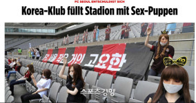 독일 빌트 “한국 클럽, 섹스 인형으로 경기장 채우다” 서울 망신살