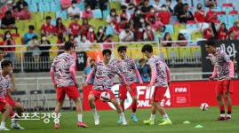 파라과이 평가전, 몸 푸는 축구대표팀[스경포토]