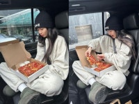 블랙핑크 리사, 피자 한 판 먹어도 배 홀쭉