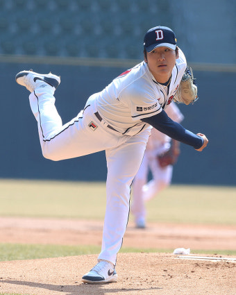 ‘팀 코리아’ 출발 전 승리 찍은 곽빈의 함박웃음 “오타니와 대결이 기대돼”