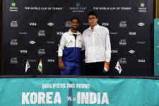 1단식 권순우 VS 수레시, 2단식 정현 VS 나갈···사상 첫 데이비스컵 8강 노리는 한국 남자 테니스의 도전이 시작됐다